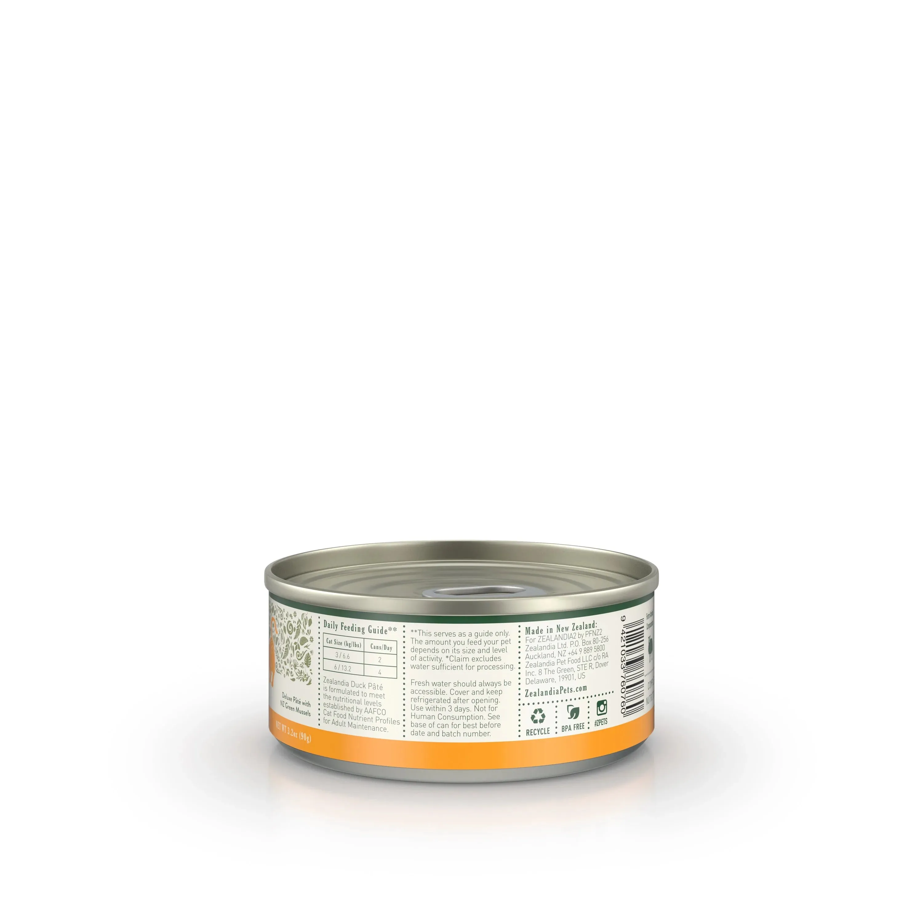 Zealandia Adult Cat Wet Food - Duck Pate