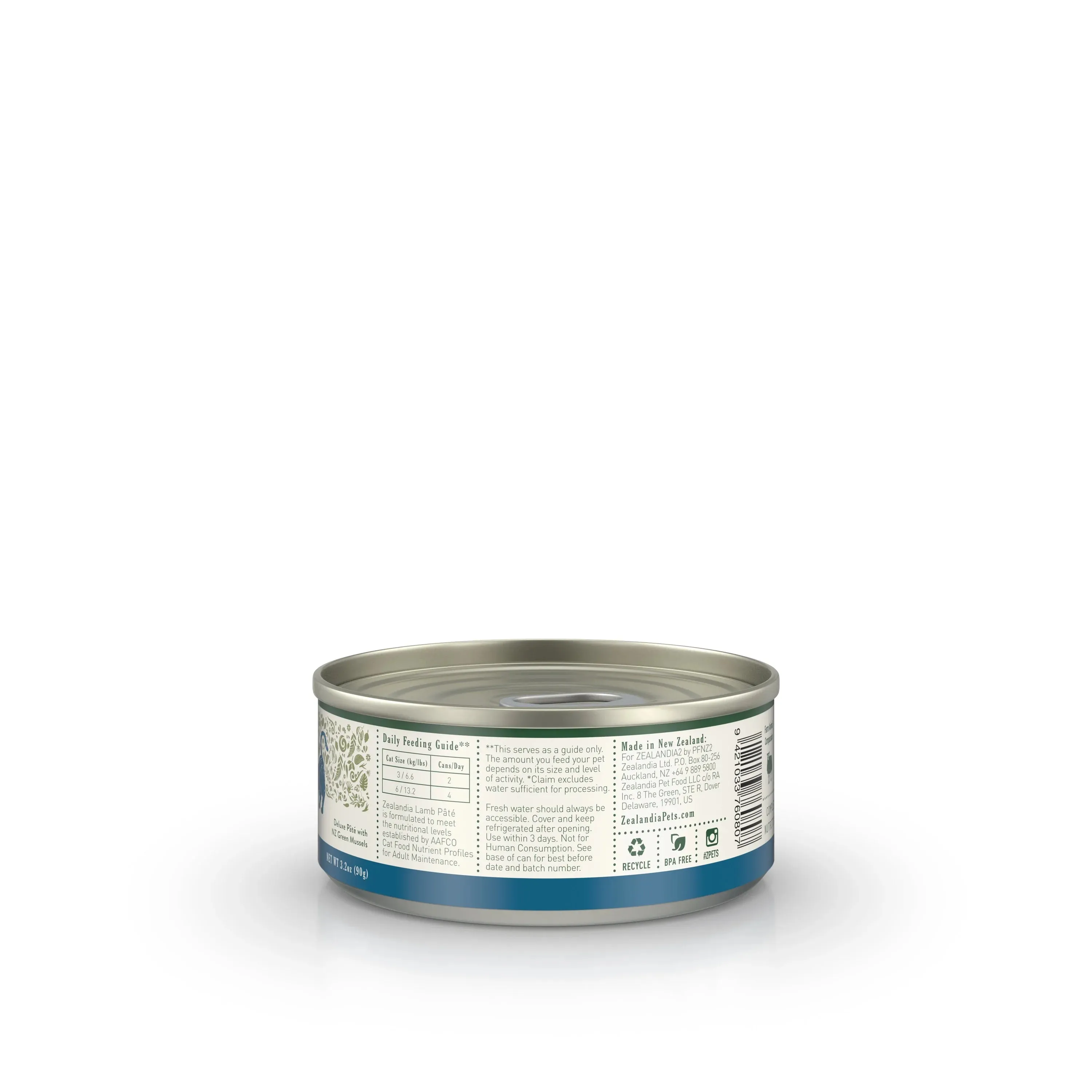 Zealandia Adult Cat Wet Food - Lamb Pate