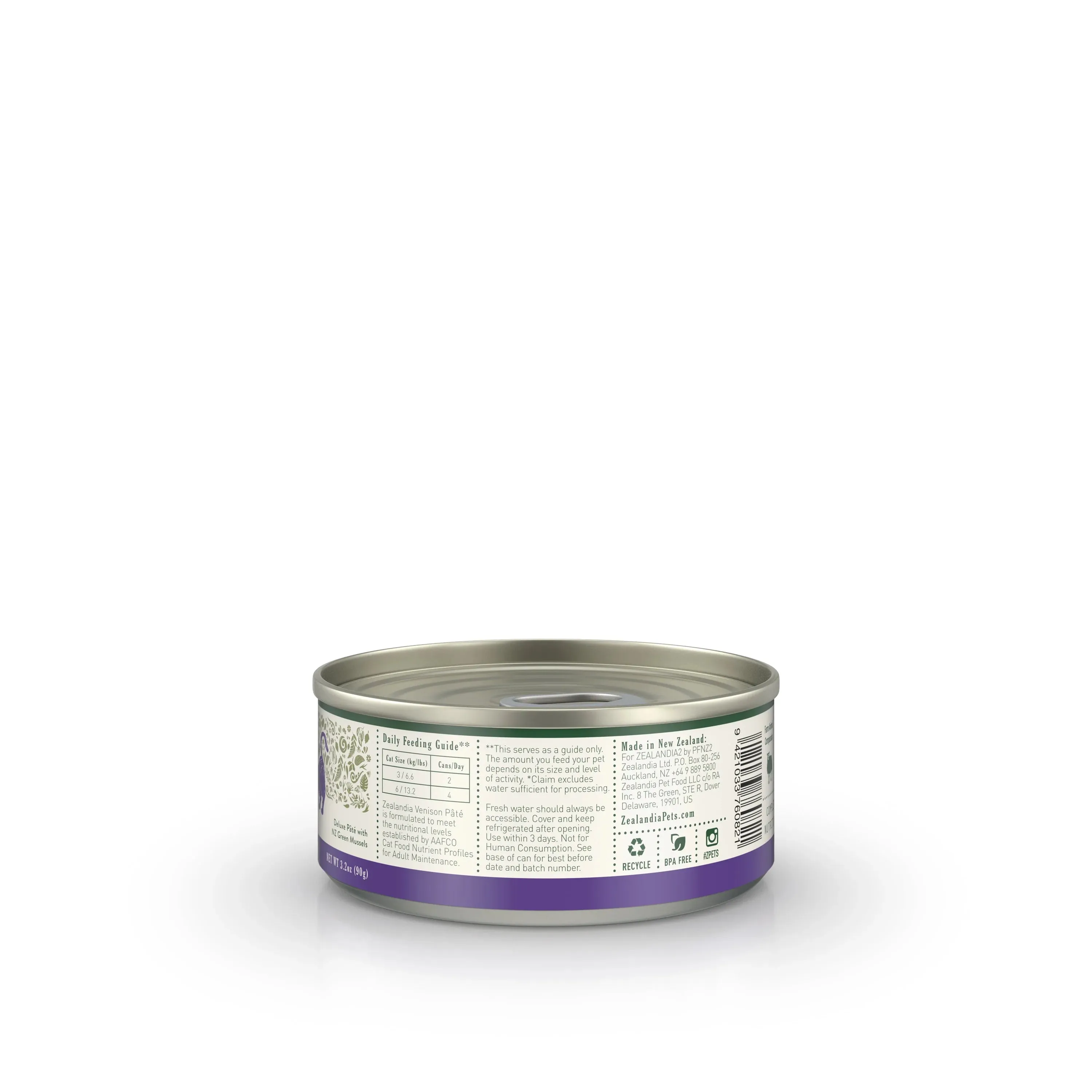Zealandia Adult Cat Wet Food - Venison Pate