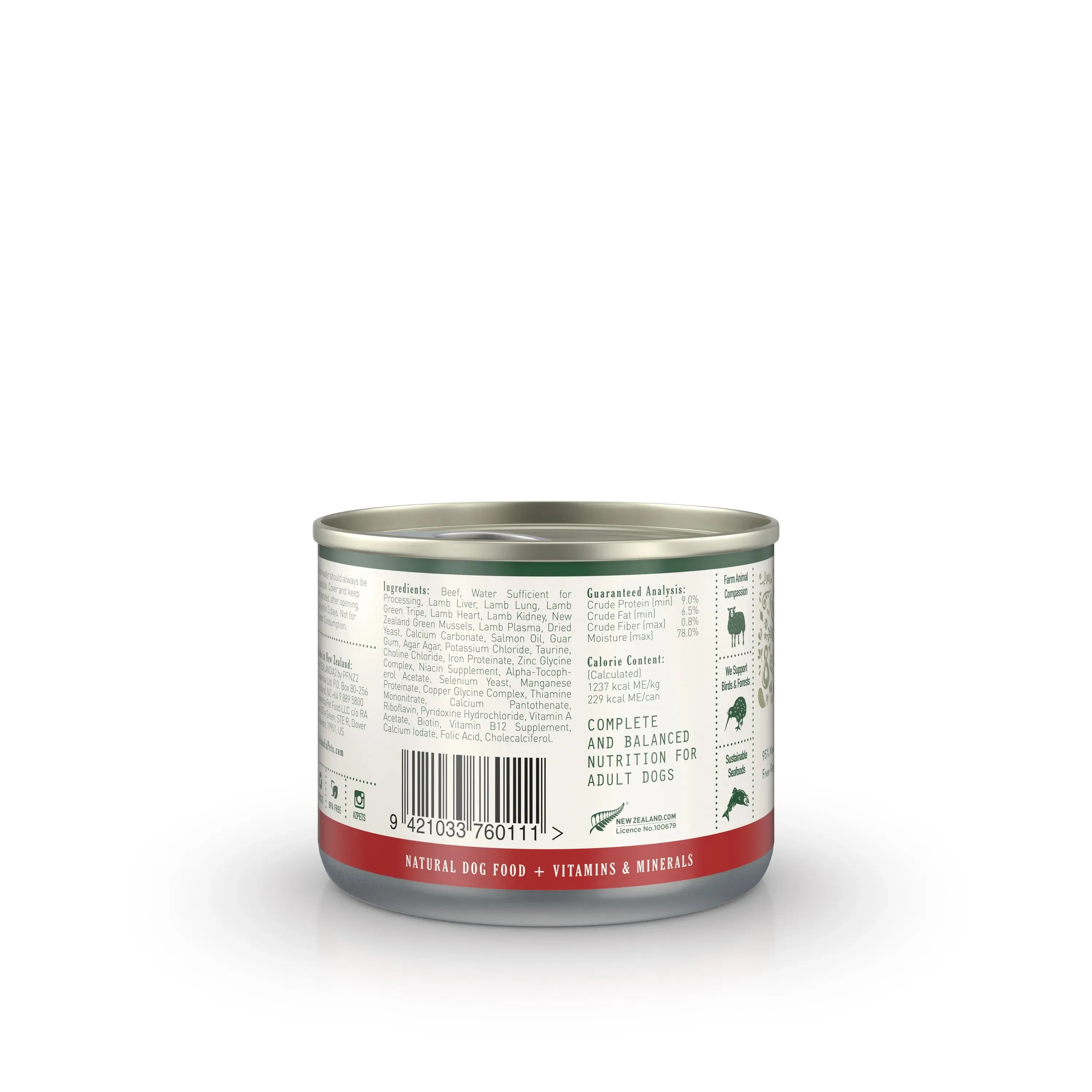 Zealandia Adult Dog Wet Food - Beef Pate