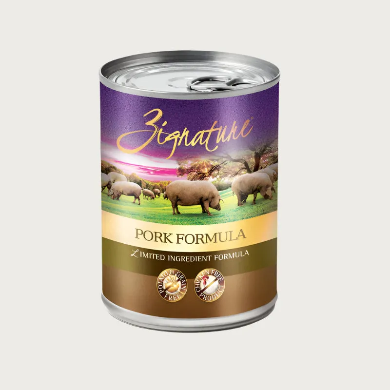 ZIGNATURE Pork Formula Wet Food for Dogs