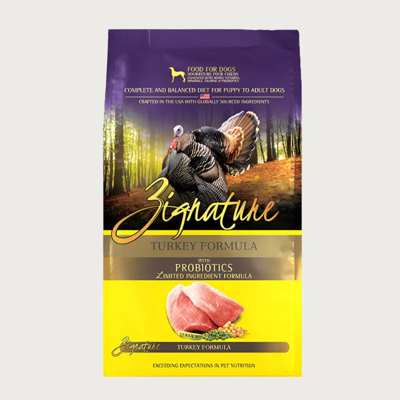 ZIGNATURE Turkey Formula Dry Food for Dogs