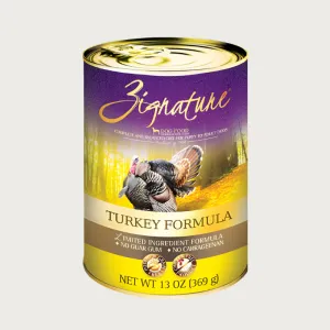 ZIGNATURE Turkey Formula Wet Food for Dogs