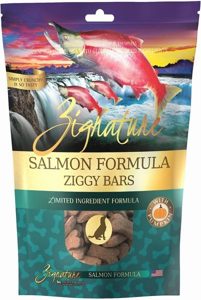 Zignature Ziggy Bars Salmon Formula Dog Treats