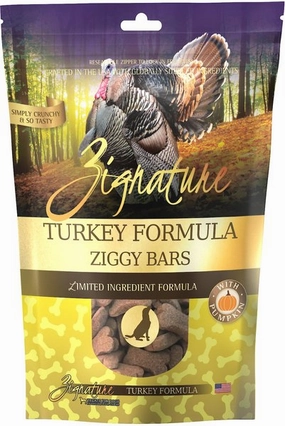 Zignature Ziggy Bars Turkey Formula Dog Treats