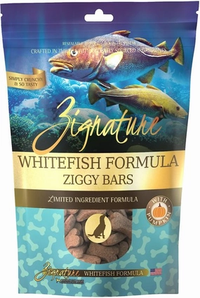 Zignature Ziggy Bars Whitefish Formula Dog Treats