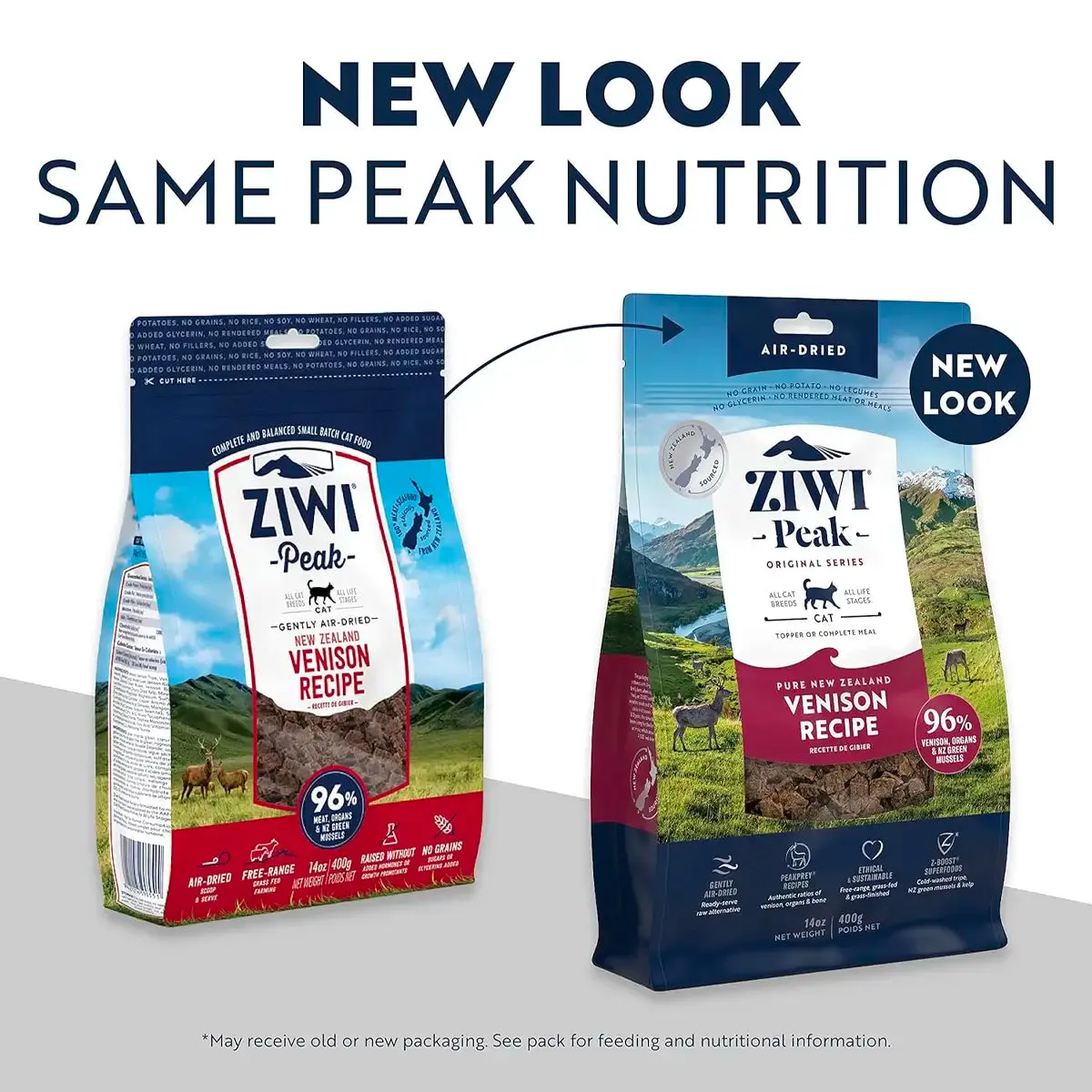 ZiwiPeak Air-Dried Cat Food - Venison 400g