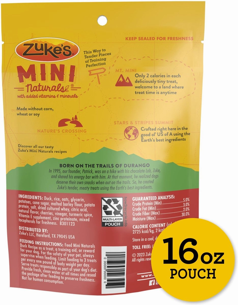 Zuke's Mini Naturals Duck Dog Treats